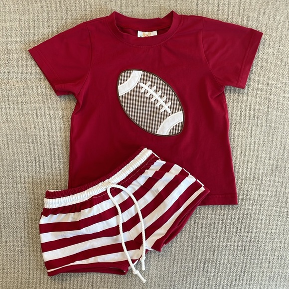 Busy Bees Smocks Alabama football set, size 3T - Picture 1 of 6